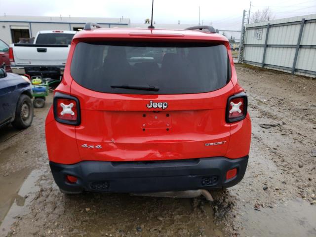 ZACCJBAT8GPE27901 - 2016 JEEP RENEGADE SPORT RED photo 6