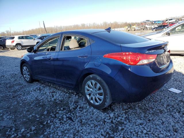 KMHDH4AE4DU485698 - 2013 HYUNDAI ELANTRA GLS BLUE photo 2