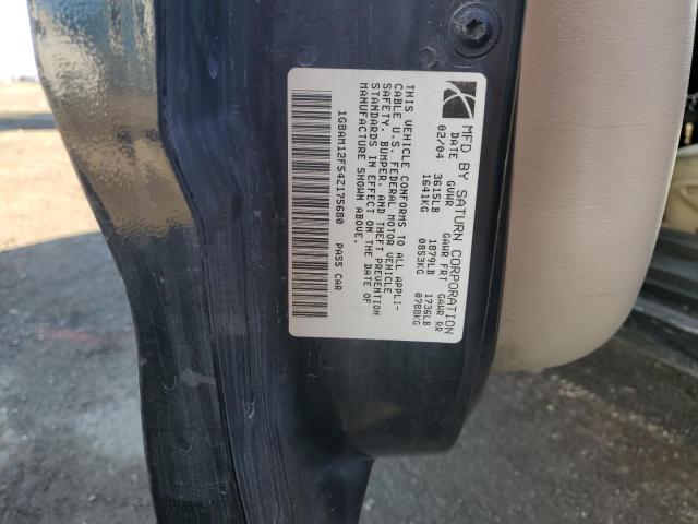 1G8AM12F54Z175680 - 2004 SATURN ION LEVEL 2 BLACK photo 12