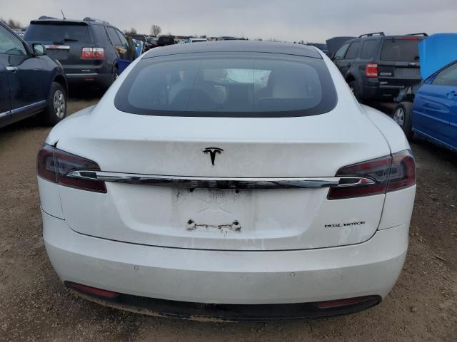 5YJSA1E22LF403053 - 2020 TESLA MODEL S WHITE photo 6