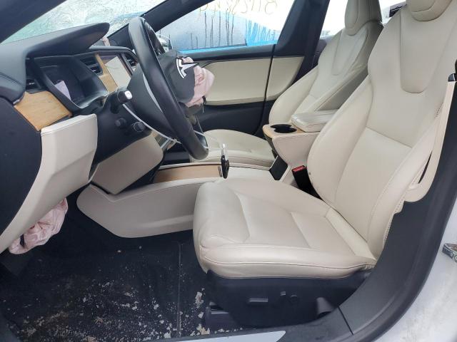 5YJSA1E22LF403053 - 2020 TESLA MODEL S WHITE photo 7