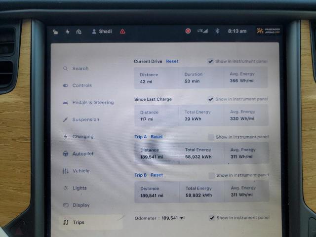 5YJSA1E22LF403053 - 2020 TESLA MODEL S WHITE photo 9