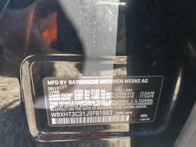 WBXHT3C31J5F91953 - 2018 BMW X1 XDRIVE28I BLACK photo 13