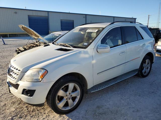 4JGBB8GB4AA558286 - 2010 MERCEDES-BENZ ML 350 4MATIC WHITE photo 1