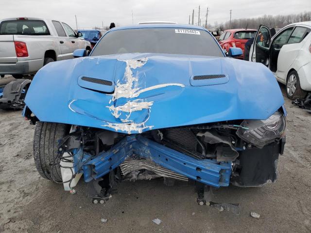 1FA6P8TH9K5122521 - 2019 FORD MUSTANG BLUE photo 5