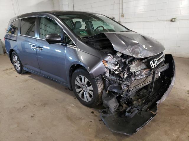 5FNRL5H63FB113827 - 2015 HONDA ODYSSEY EXL GRAY photo 4