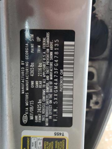 5XXGM4A73FG478135 - 2015 KIA OPTIMA LX SILVER photo 12