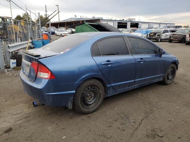 2HGFA1F54AH580710 - 2010 HONDA CIVIC LX BLUE photo 3