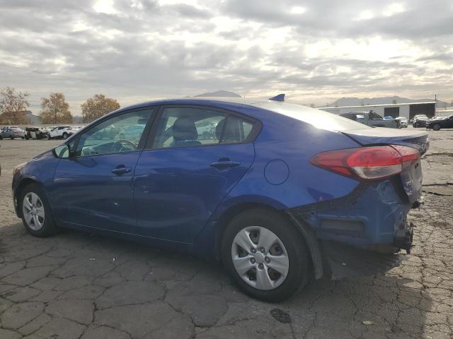 3KPFK4A74HE030077 - 2017 KIA FORTE LX BLUE photo 2