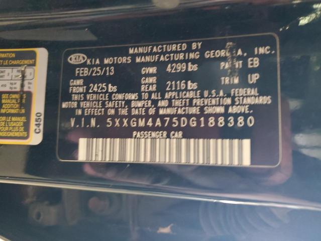 5XXGM4A75DG188380 - 2013 KIA OPTIMA LX 黑色 照片 12