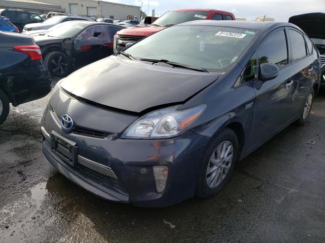 JTDKN3DP6C3005192 - 2012 TOYOTA PRIUS PLUG CHARCOAL photo 1