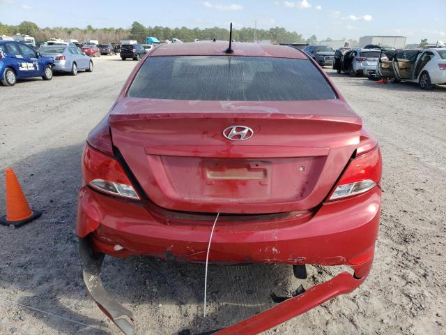 KMHCT4AE7GU957407 - 2016 HYUNDAI ACCENT SE RED photo 6