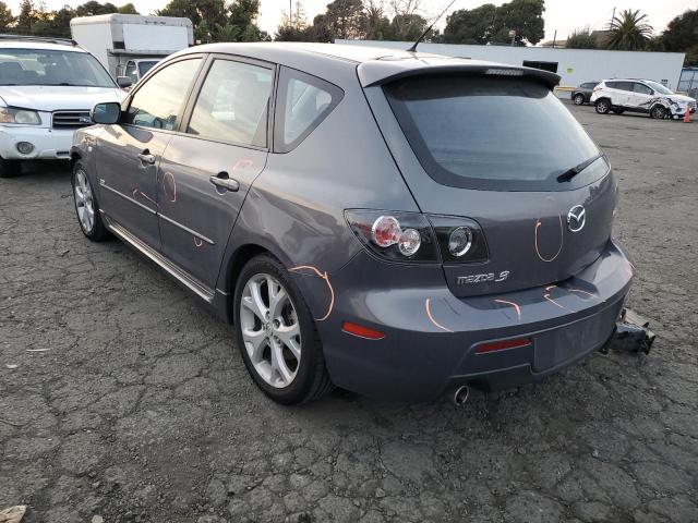 JM1BK344081813278 - 2008 MAZDA 3 HATCHBACK GRAY photo 2