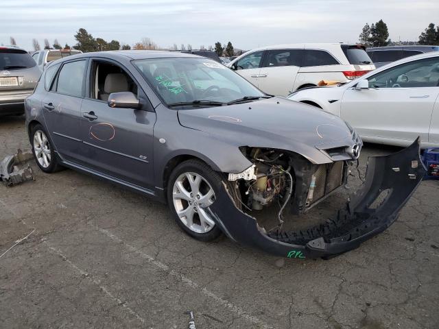 JM1BK344081813278 - 2008 MAZDA 3 HATCHBACK GRAY photo 4