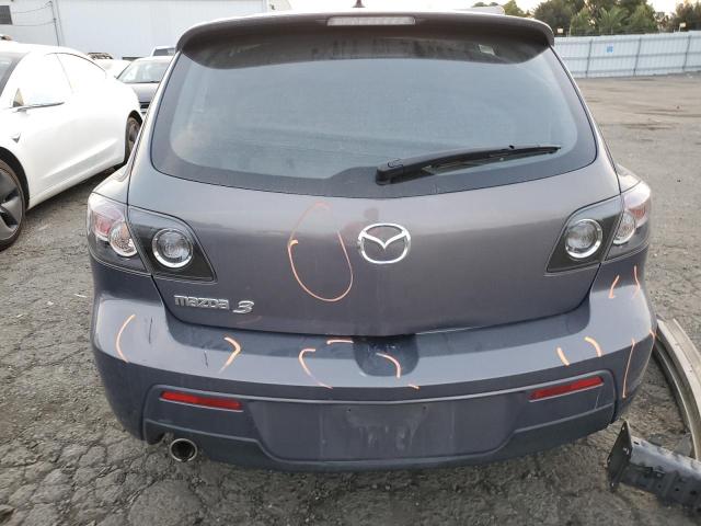 JM1BK344081813278 - 2008 MAZDA 3 HATCHBACK GRAY photo 6