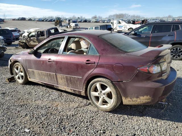 1YVHP80C185M20429 - 2008 MAZDA 6 I MAROON photo 2