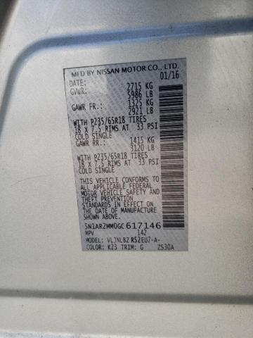 5N1AR2MM0GC617146 - 2016 NISSAN PATHFINDER S SILVER photo 13