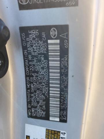 JTKDE177450037483 - 2005 TOYOTA SCION TC 灰色 照片 12