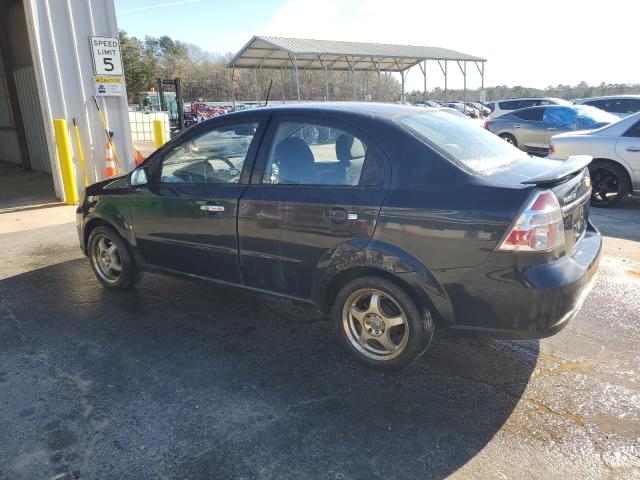 KL1TG56E79B614156 - 2009 CHEVROLET AVEO LT BLACK photo 2