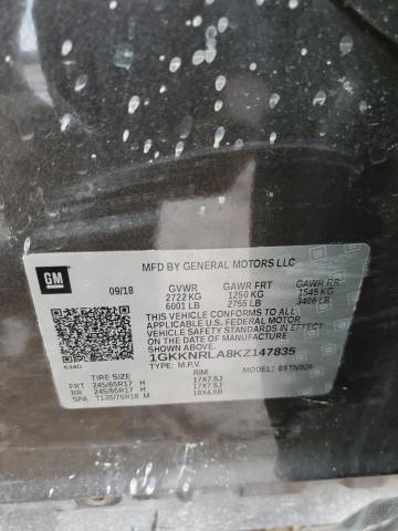 1GKKNRLA8KZ147835 - 2019 GMC ACADIA SLE GRAY photo 14