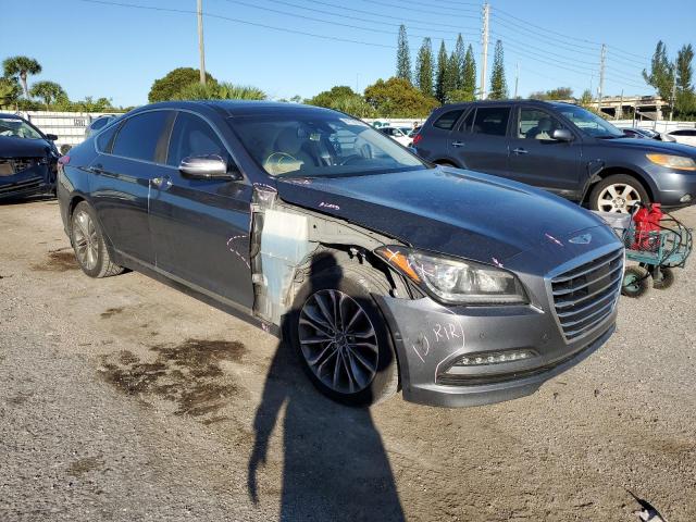 KMHGN4JE8GU121309 - 2016 HYUNDAI GENESIS 3.8L GRAY photo 4