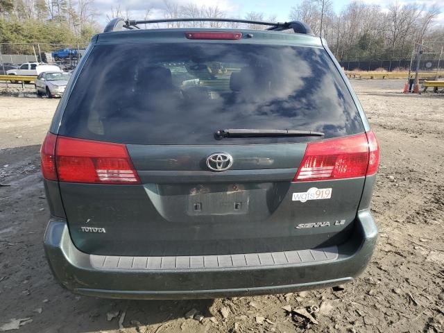 5TDZA23C84S144663 - 2004 TOYOTA SIENNA CE GRAY photo 6