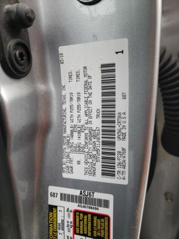 5TFUM5F11JX078167 - 2018 TOYOTA TUNDRA DOUBLE CAB SR/SR5 SILVER photo 12