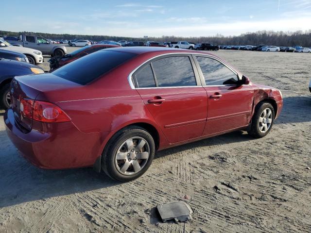 KNAGE123485251922 - 2008 KIA OPTIMA LX RED photo 3