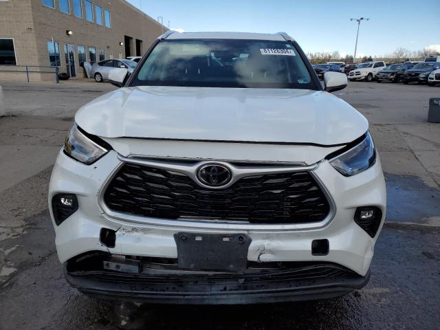 5TDGZRAH8NS553562 - 2022 TOYOTA HIGHLANDER XLE WHITE photo 5
