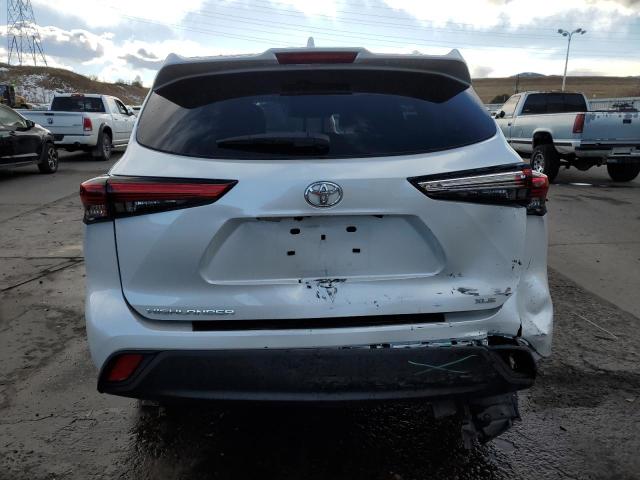 5TDGZRAH8NS553562 - 2022 TOYOTA HIGHLANDER XLE WHITE photo 6