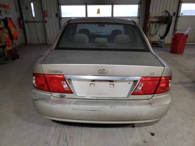 KNAGD126555412190 - 2005 KIA OPTIMA LX BEIGE photo 6