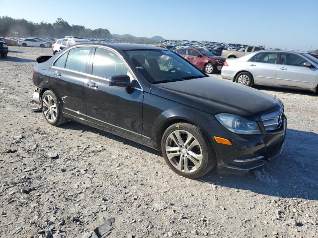 WDDGF8BBXCF855743 - 2012 MERCEDES-BENZ C 300 4MATIC BLACK photo 4