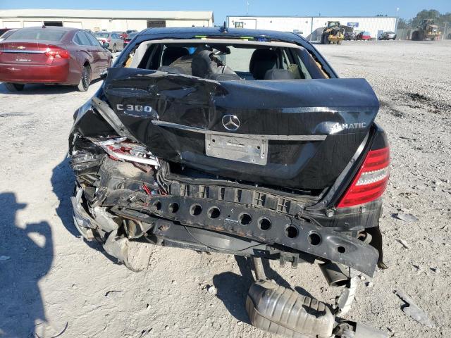 WDDGF8BBXCF855743 - 2012 MERCEDES-BENZ C 300 4MATIC BLACK photo 6