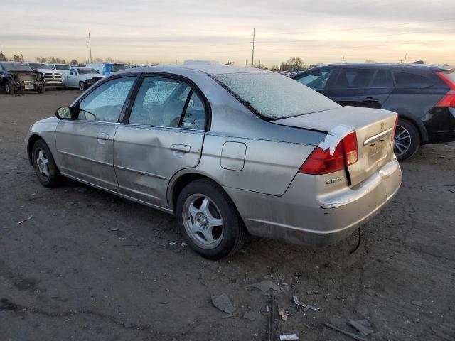 2HGES16572H591176 - 2002 HONDA CIVIC LX GOLD photo 2