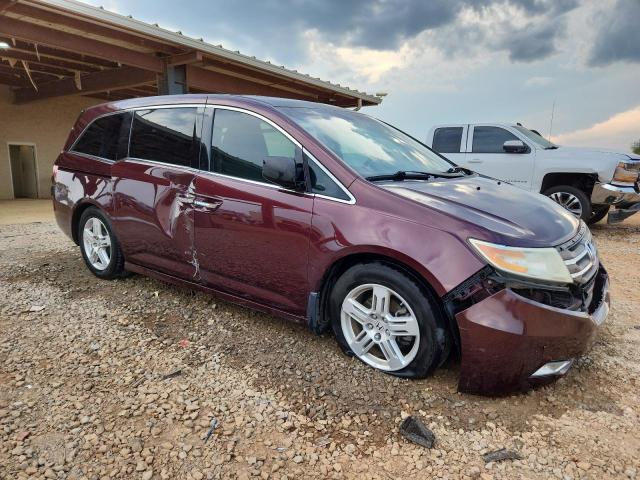 5FNRL5H91DB063498 - 2013 HONDA ODYSSEY TOURING MAROON photo 4