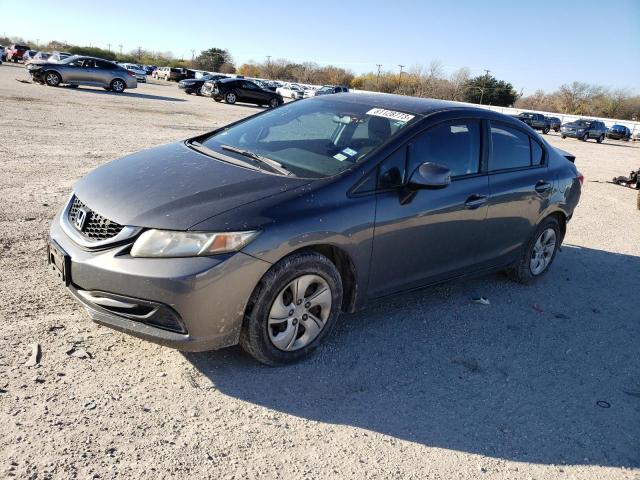 2HGFB2F50DH545301 - 2013 HONDA CIVIC LX GRAY photo 1