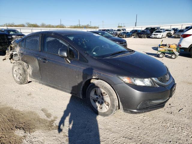 2HGFB2F50DH545301 - 2013 HONDA CIVIC LX GRAY photo 4