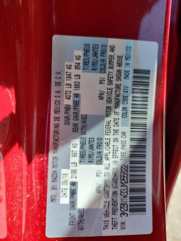 3MZBN1W33JM255822 - 2018 MAZDA 3 GRAND TOURING Kırmızı fotoğraf 12