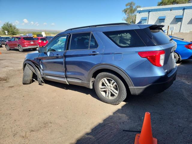 1FMSK8DH5LGC46728 - 2020 FORD EXPLORER XLT 青色 照片 2