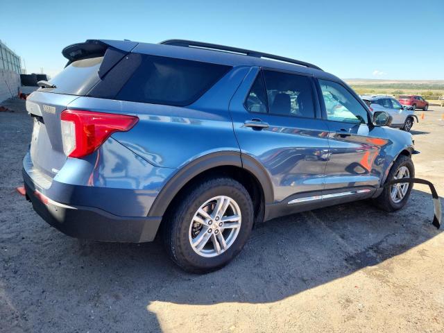 1FMSK8DH5LGC46728 - 2020 FORD EXPLORER XLT 青色 照片 3