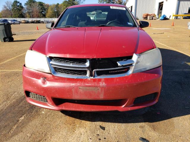 1C3CDZAB6CN311451 - 2012 DODGE AVENGER SE RED photo 5