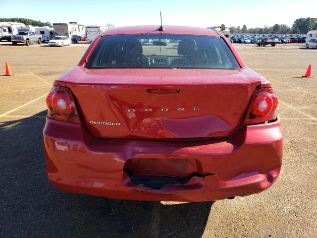 1C3CDZAB6CN311451 - 2012 DODGE AVENGER SE RED photo 6