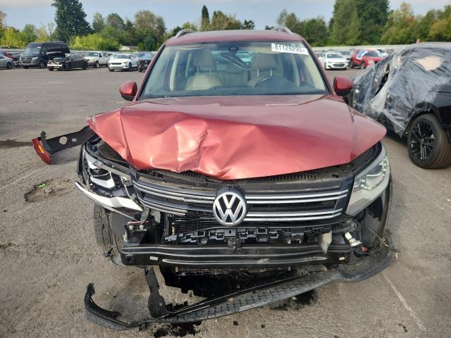 WVGBV7AX8CW097766 - 2012 VOLKSWAGEN TIGUAN S RED photo 5
