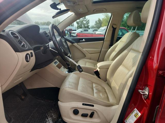 WVGBV7AX8CW097766 - 2012 VOLKSWAGEN TIGUAN S RED photo 7