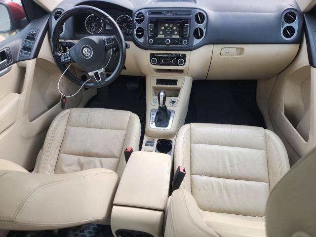 WVGBV7AX8CW097766 - 2012 VOLKSWAGEN TIGUAN S RED photo 8
