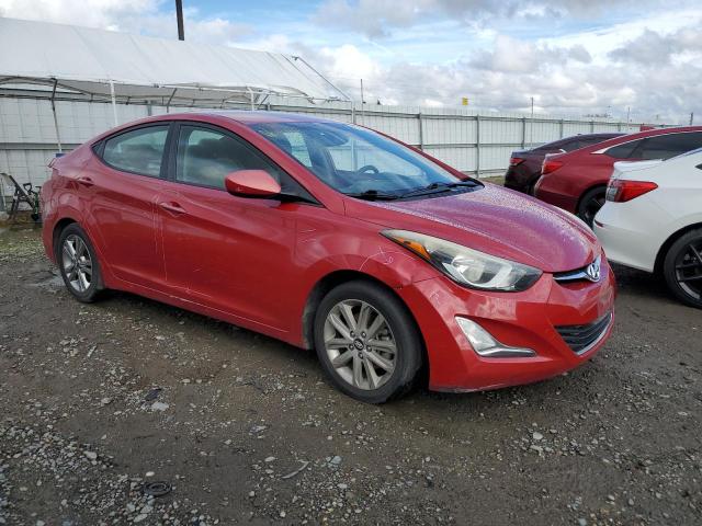 KMHDH4AE8GU484980 - 2016 HYUNDAI ELANTRA SE RED photo 4