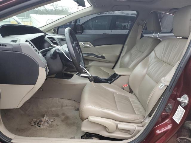 19XFB2F93CE053728 - 2012 HONDA CIVIC EXL Կարմիր լուսանկար 7
