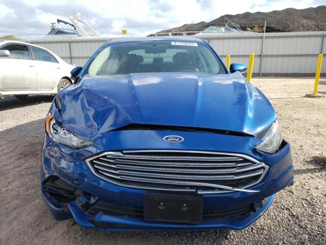 3FA6P0LU9JR273241 - 2018 FORD FUSION SE HYBRID BLUE photo 5