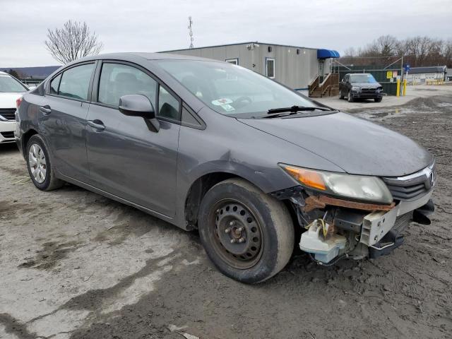 19XFB2F5XCE315497 - 2012 HONDA CIVIC LX GRAY photo 4