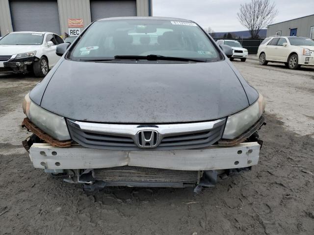 19XFB2F5XCE315497 - 2012 HONDA CIVIC LX GRAY photo 5